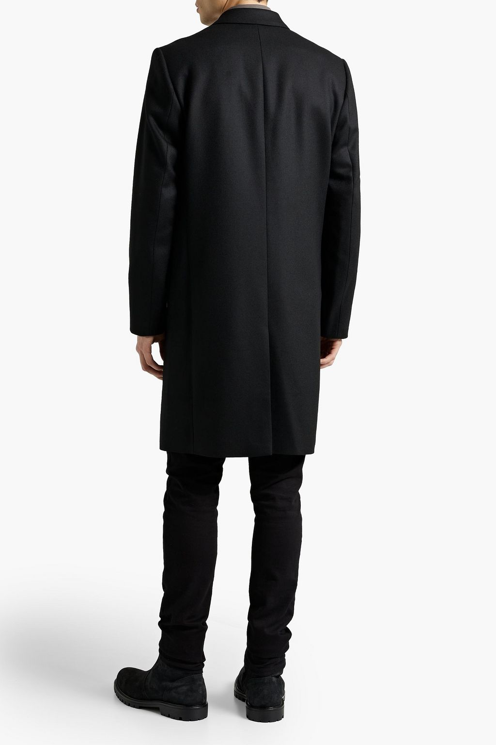 FRAME Double-breasted wool overcoat