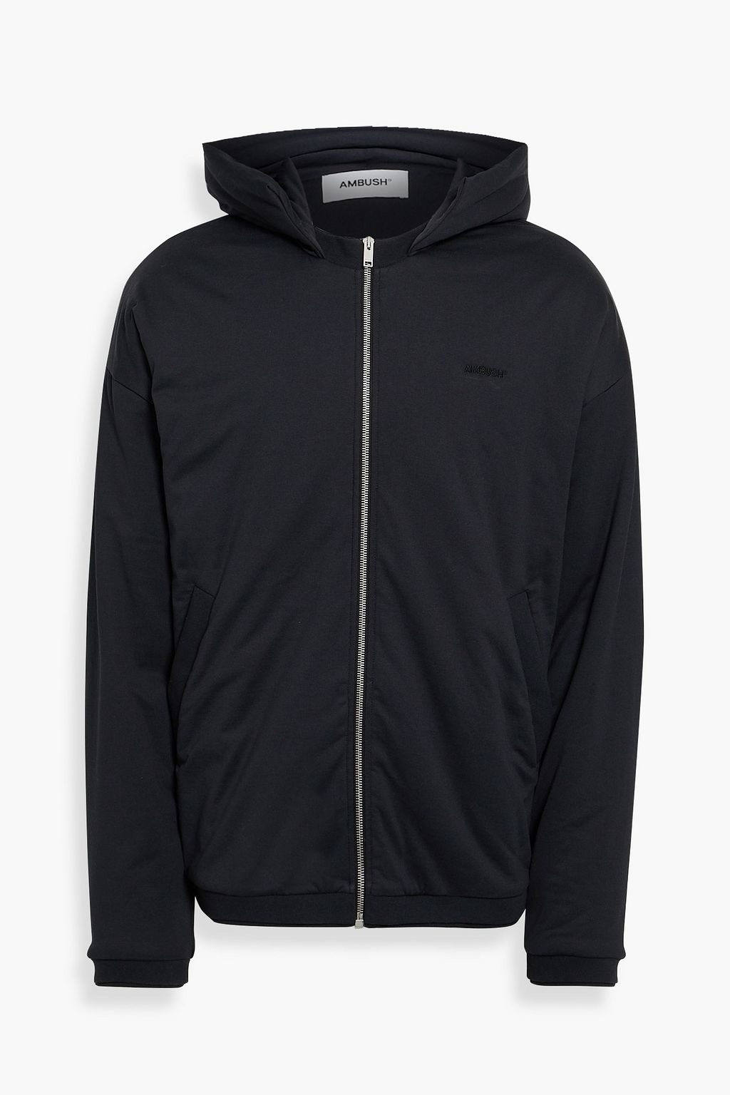 AMBUSH Logo-embroidered padded cotton zip-up hoodie | THE OUTNET