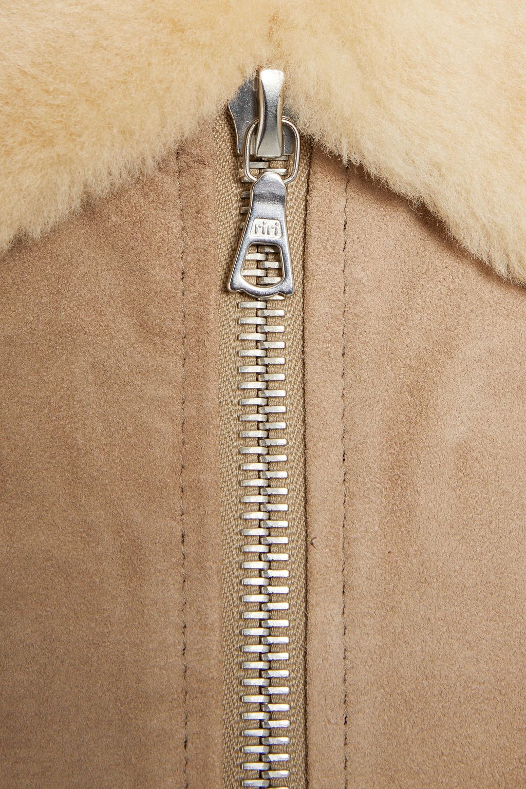 OFFICINE GÉNÉRALE Otto shearling-trimmed suede jacket