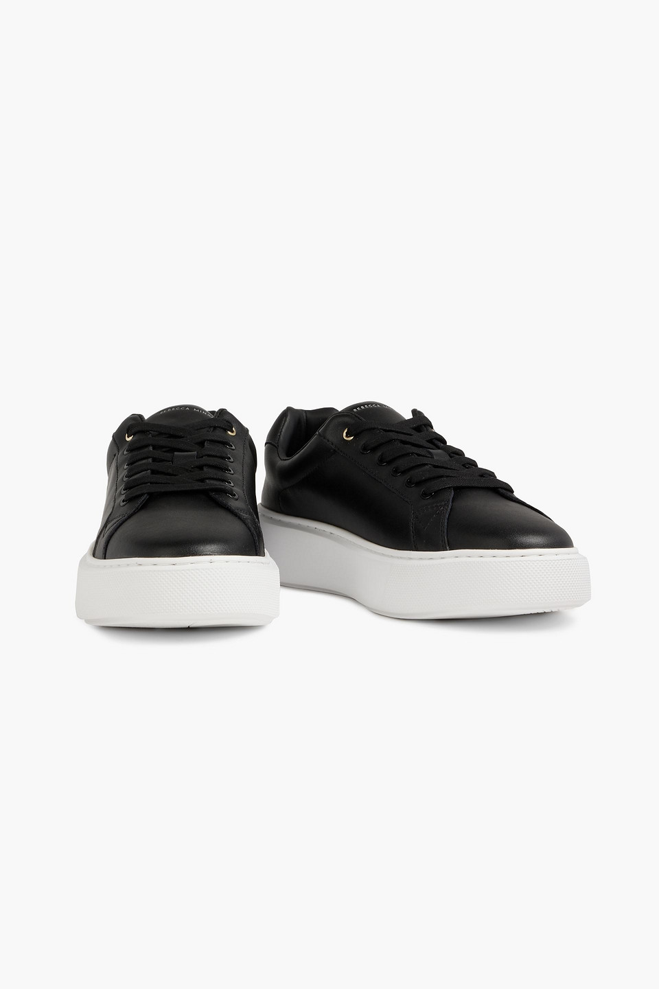 Rebecca Minkoff Women's Leather Platform Sneakers In Black