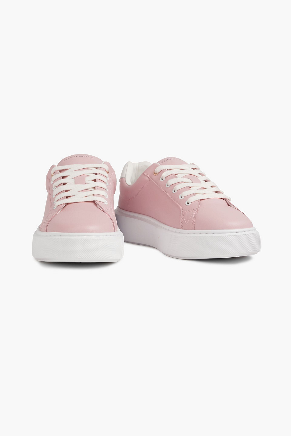 Rebecca Minkoff Alexi Leather Platform Sneakers In Pink