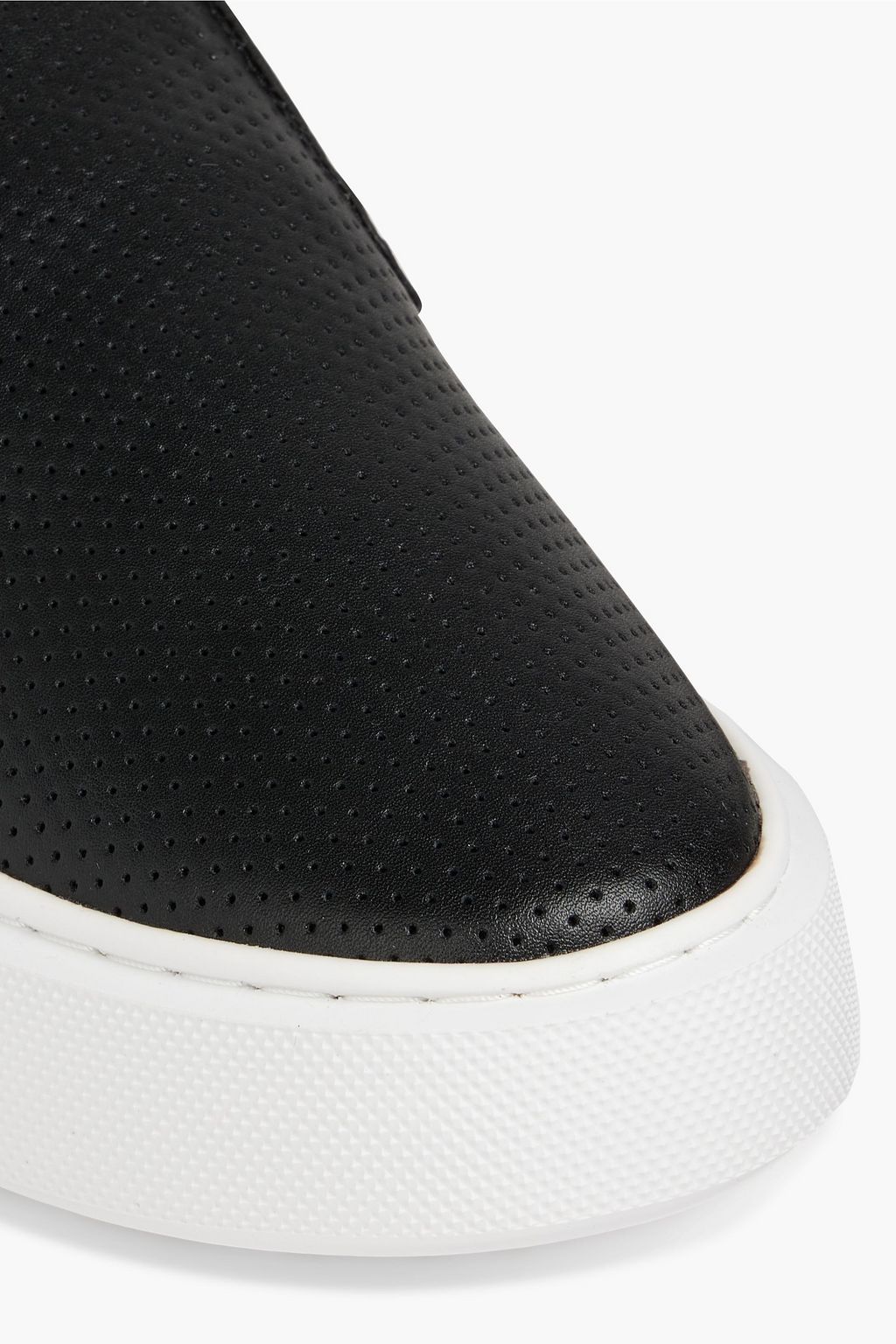 REBECCA MINKOFF Eliza perforated slip-on platform sneakers