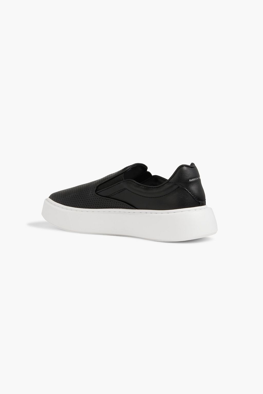 REBECCA MINKOFF Eliza perforated slip-on platform sneakers