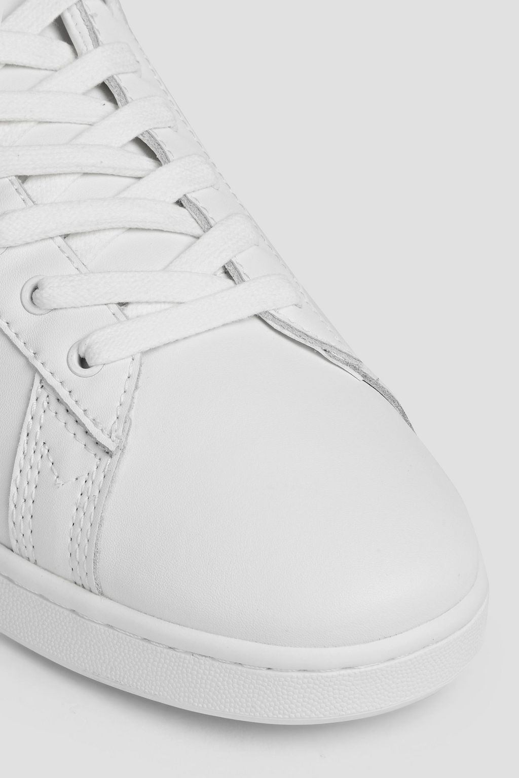 REBECCA MINKOFF Stacey snake effect-trimmed leather sneakers