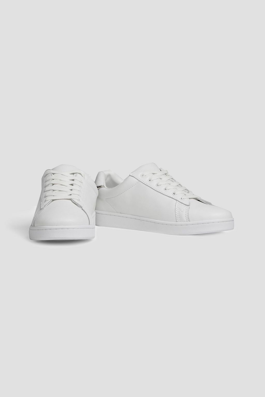 REBECCA MINKOFF Stacey snake effect-trimmed leather sneakers