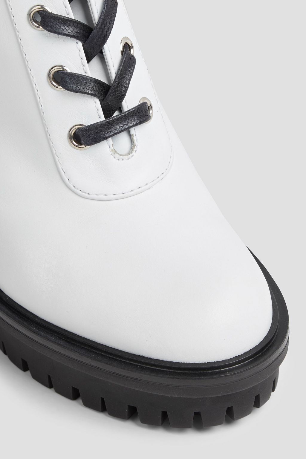GIANVITO ROSSI Martis pleated leather platform ankle boots