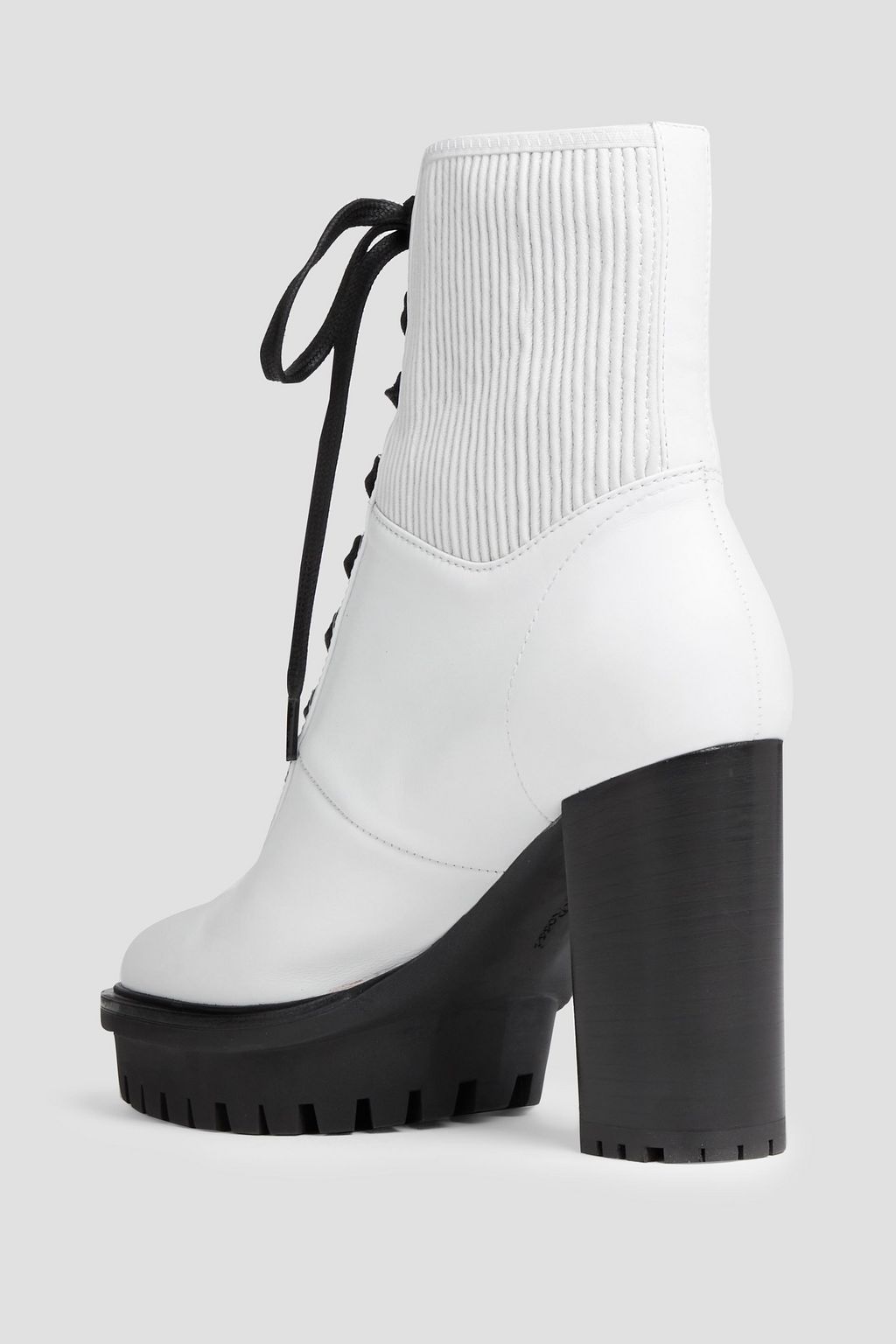 GIANVITO ROSSI Martis pleated leather platform ankle boots