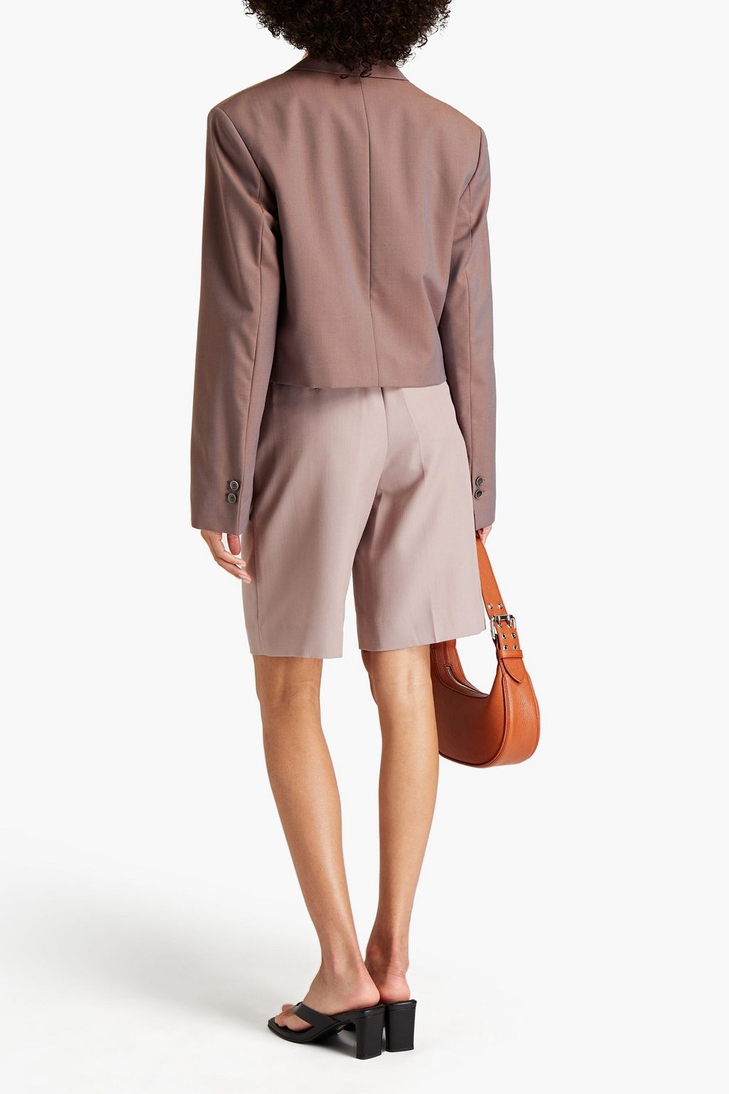 ACNE STUDIOS Cropped double-breasted wool blazer