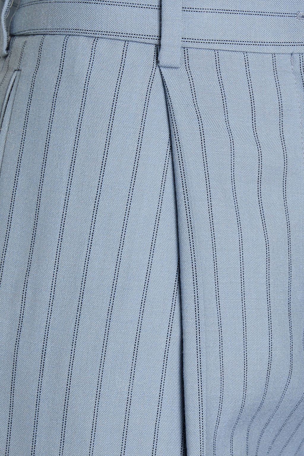 ACNE STUDIOS Gestreifte Hose mit geradem Bein aus Woll-Canvas