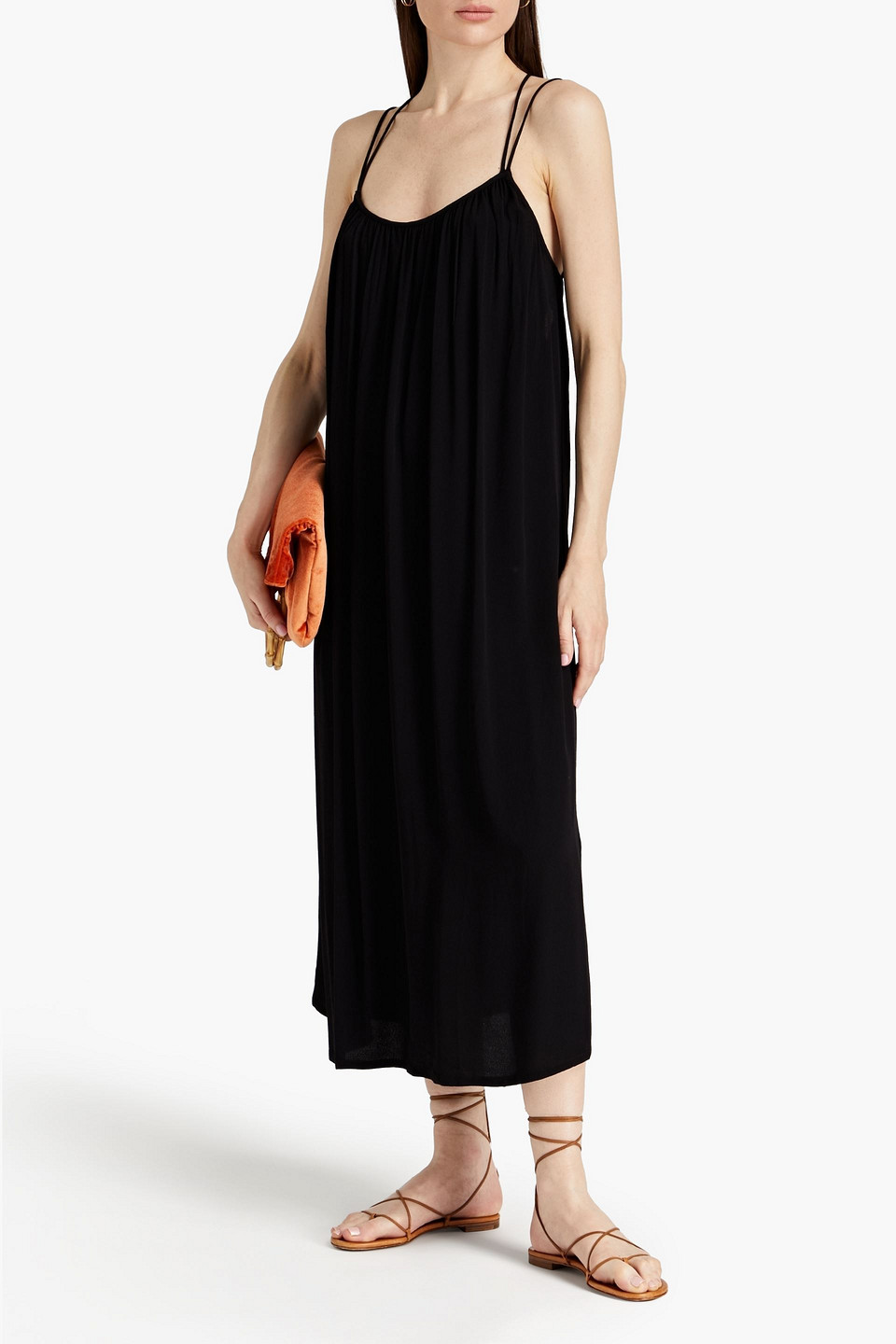 Ba&sh Fenelope Crepe Midi Dress
