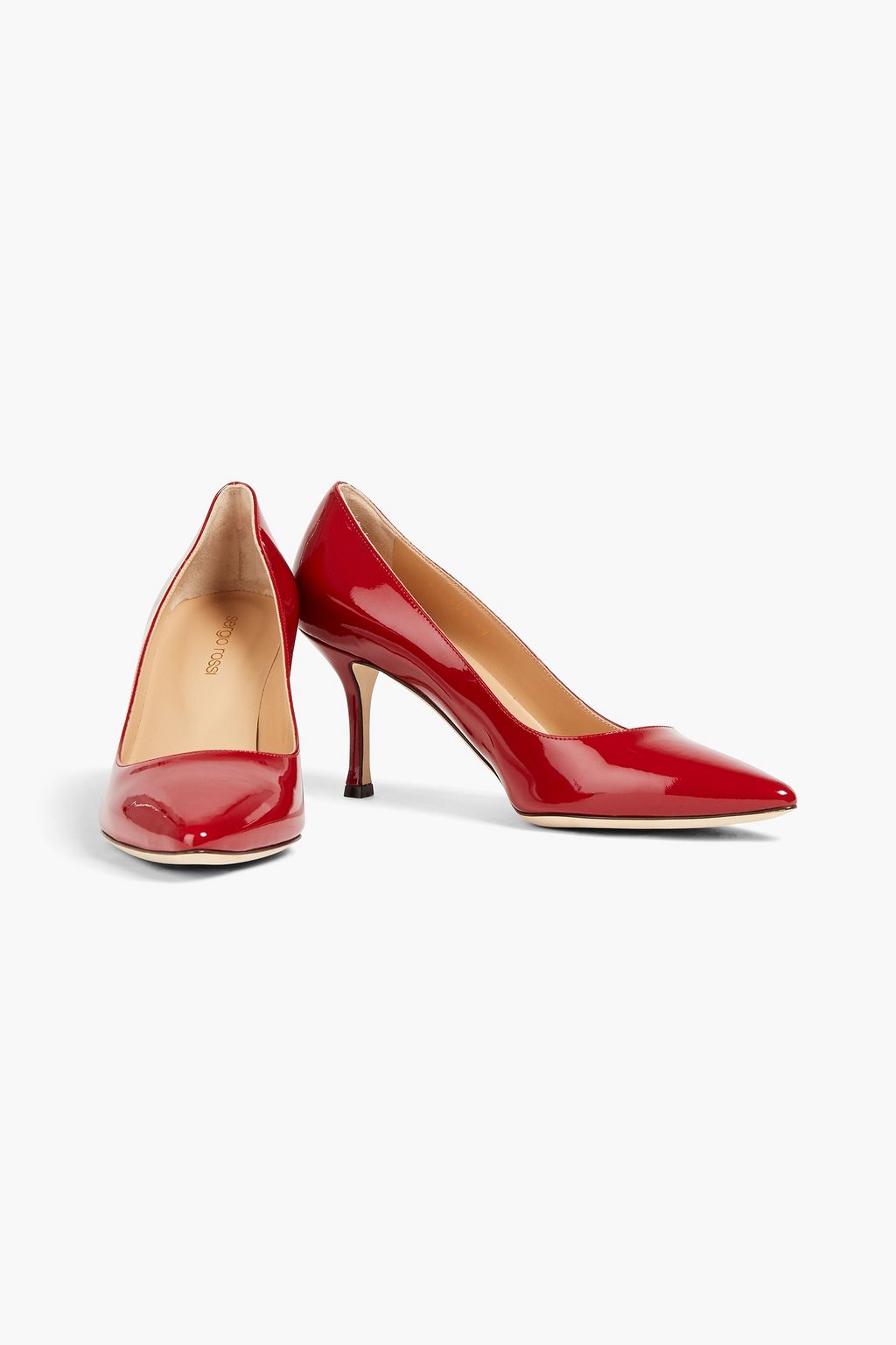 SERGIO ROSSI Secret patent-leather pumps