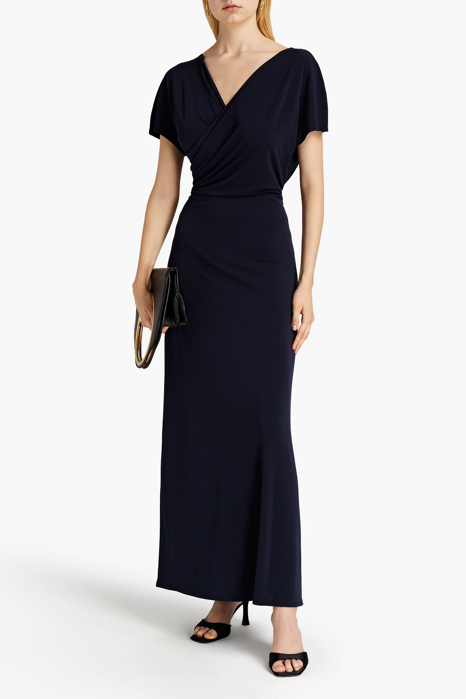 By Malene Birger Draped Jersey Maxi Dress