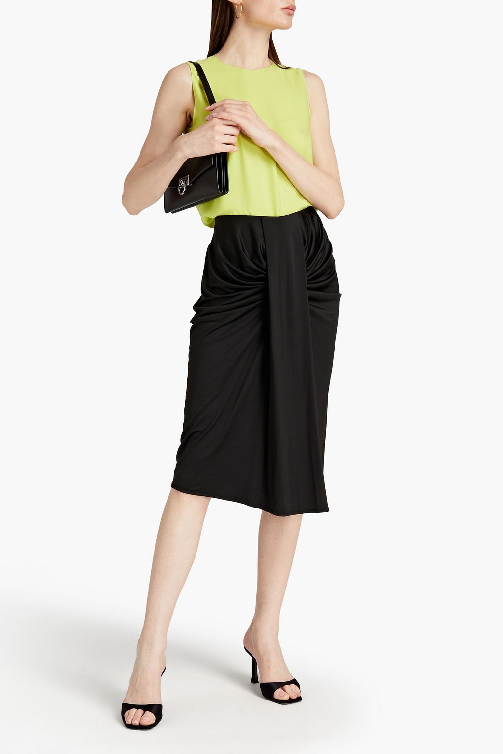 BY MALENE BIRGER ストレッチジャージー スカート ツイスト入り