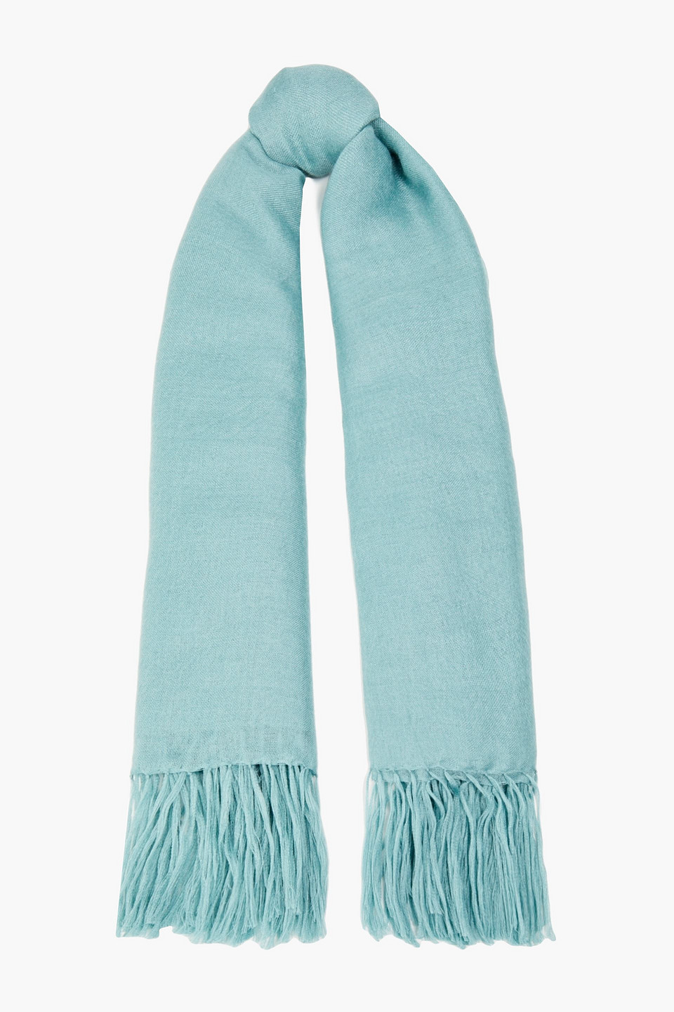 Brunello Cucinelli Cashmere And Silk-blend Scarf In Green