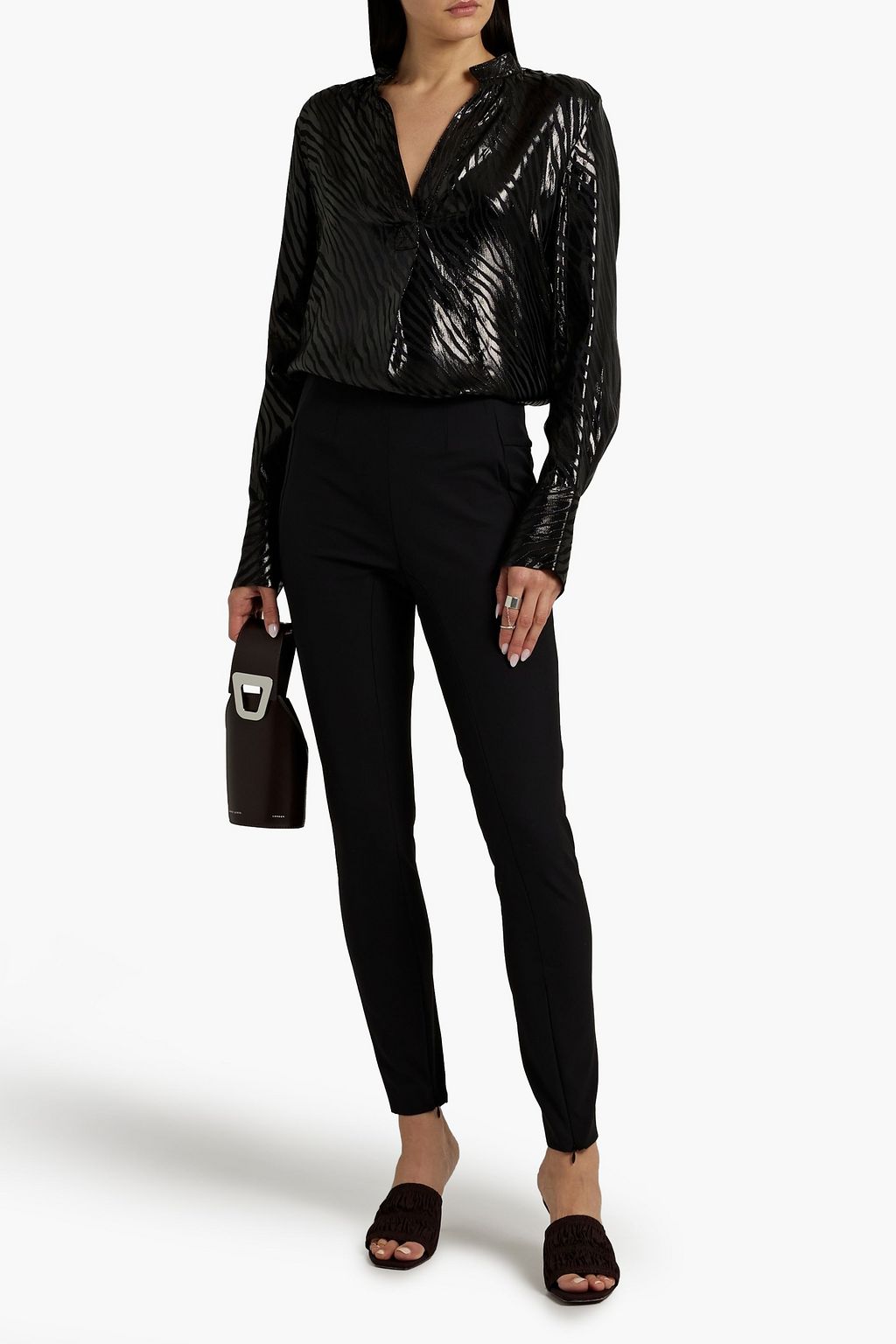 BY MALENE BIRGER ストレッチキャディ スキニーパンツ ファスナー付き