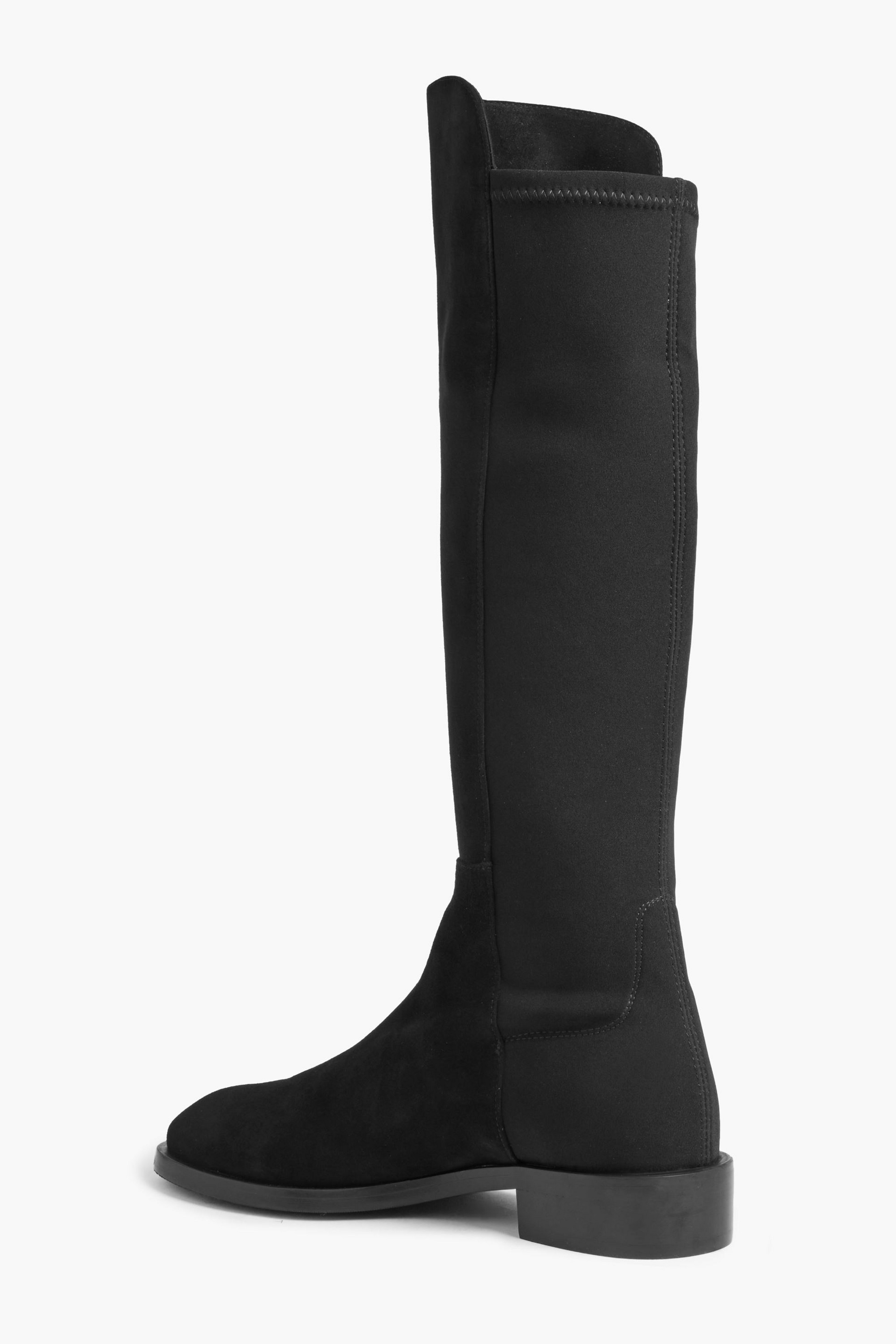 Stuart Weitzman - Keelan City microstretch and suede knee boots