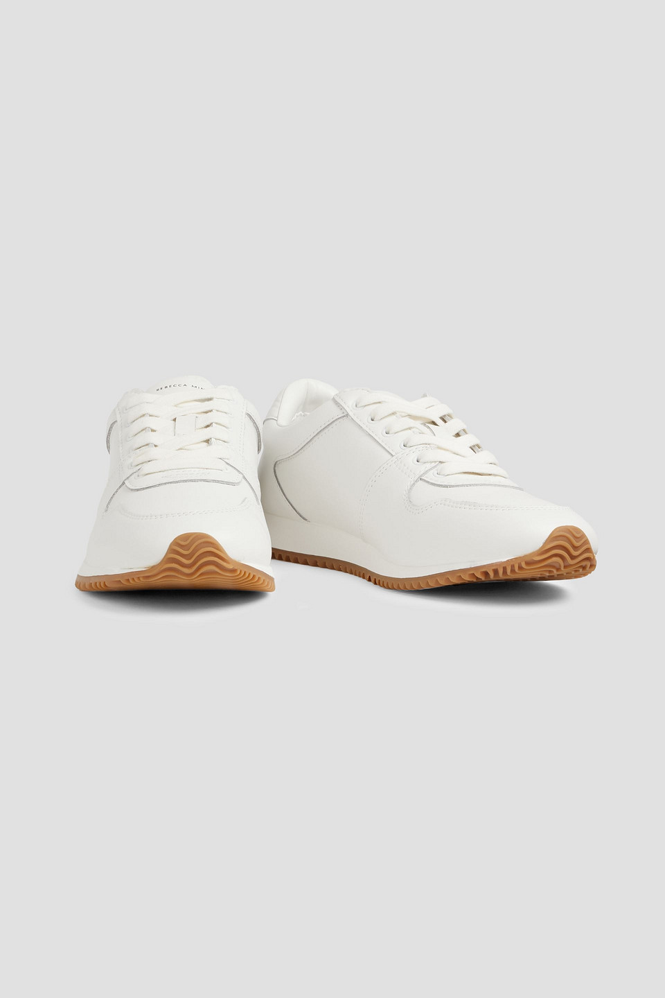 REBECCA MINKOFF LEATHER SNEAKERS,3074457345631487279