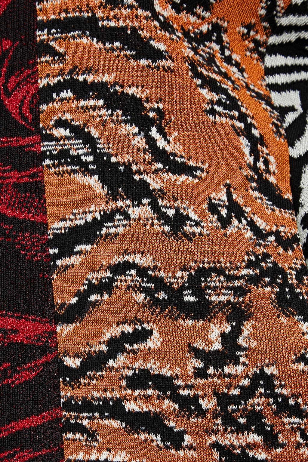 MISSONI Paneled jacquard-knit bomber jacket