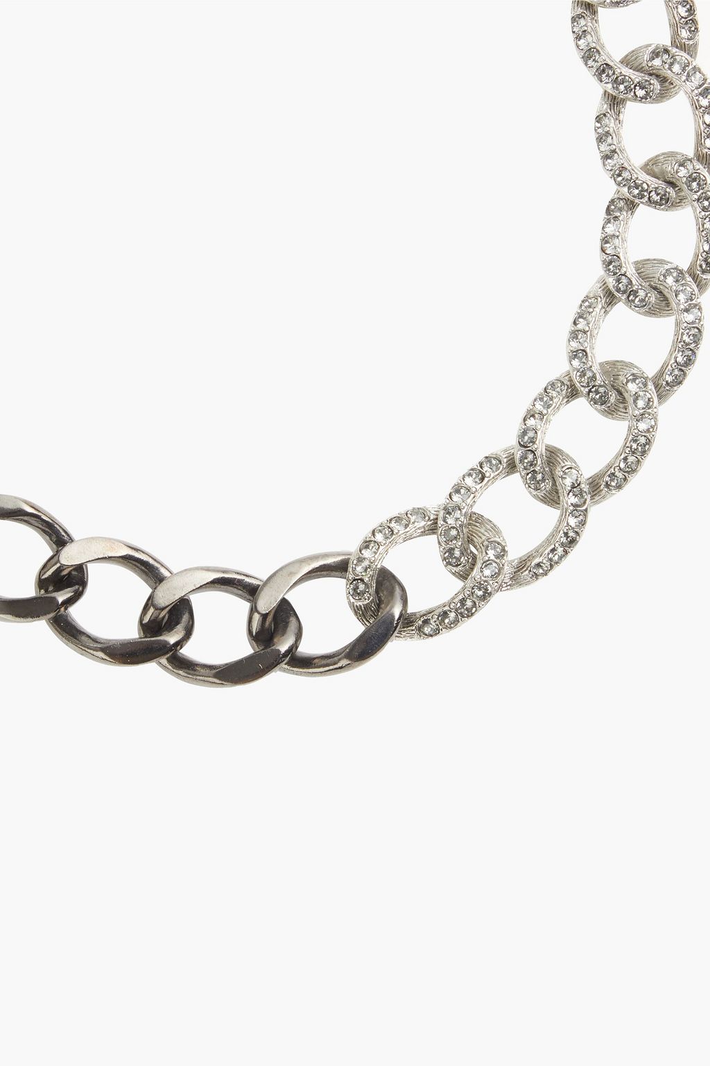 OSCAR DE LA RENTA Gold-tone crystal necklace
