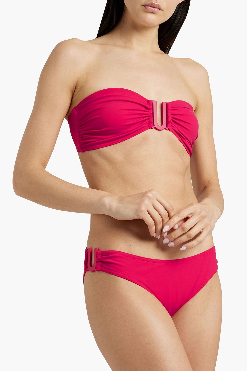 ZIMMERMANN Polka-dot ring-embellished low-rise bikini briefs