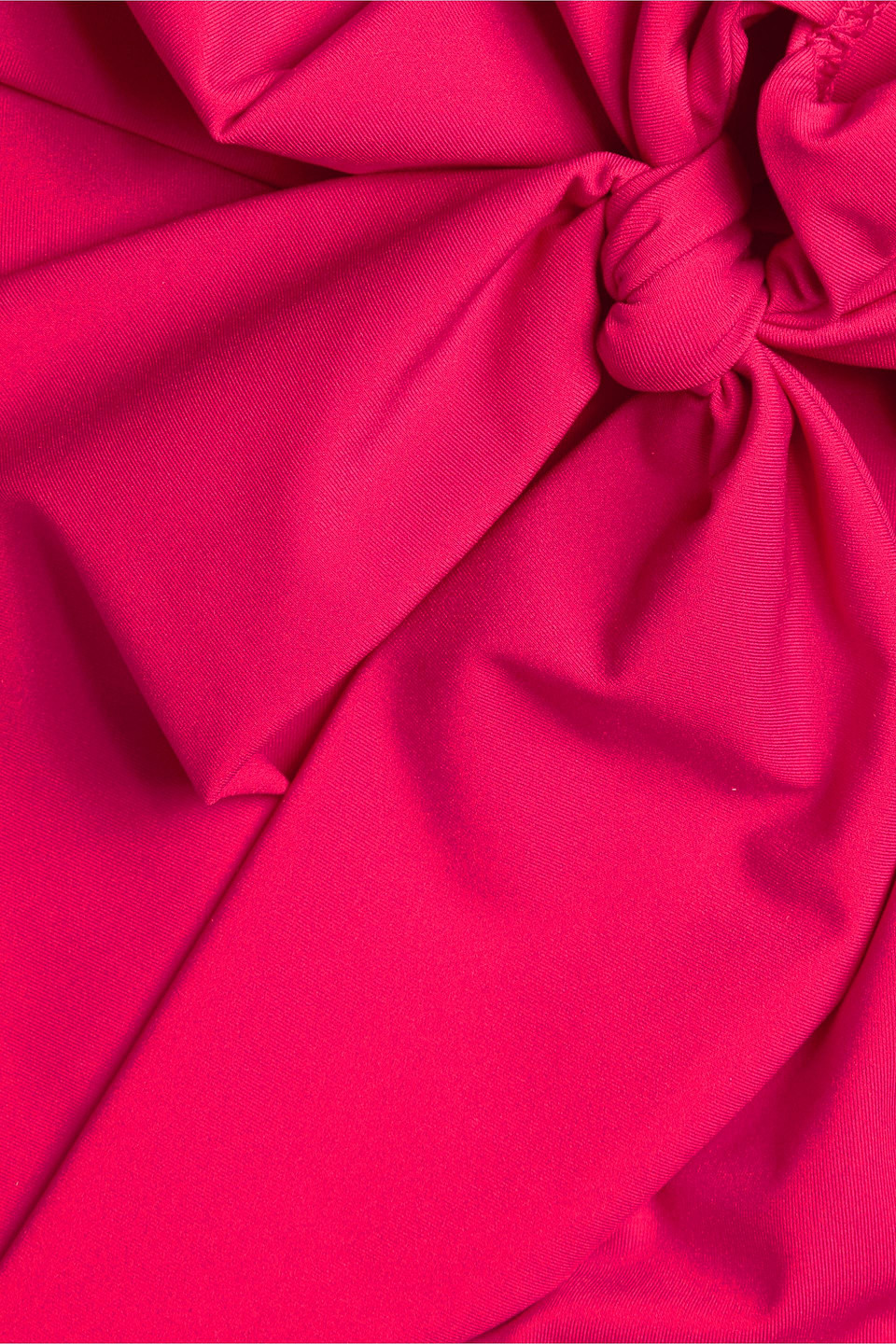 Zimmermann Bow-detailed High-rise Bikini Briefs In Fuchsia