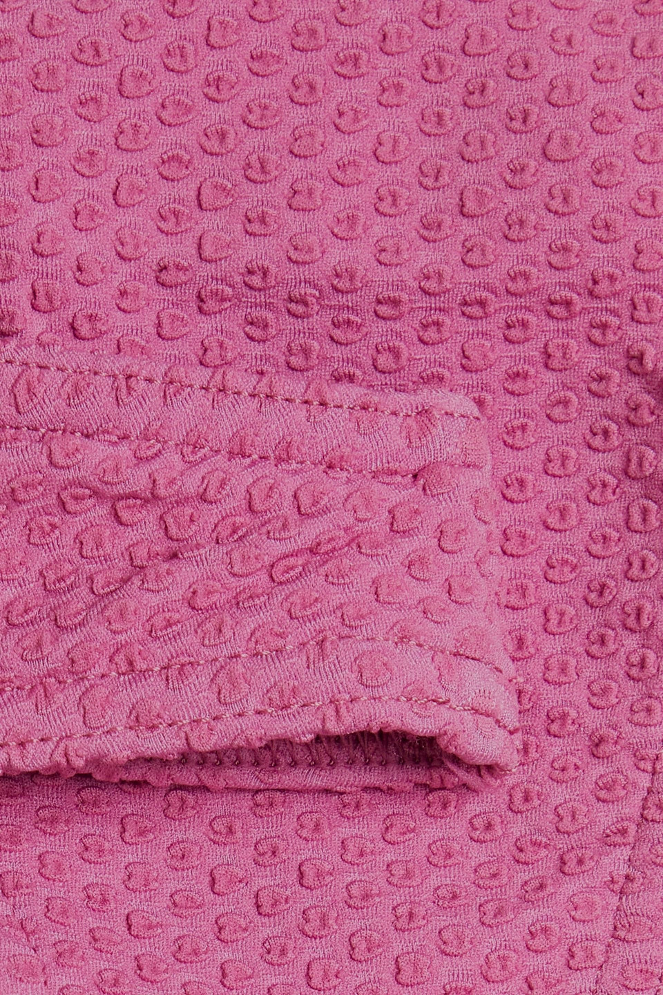 Shop Zimmermann Polka-dot Cloqué Low-rise Bikini Briefs In Magenta