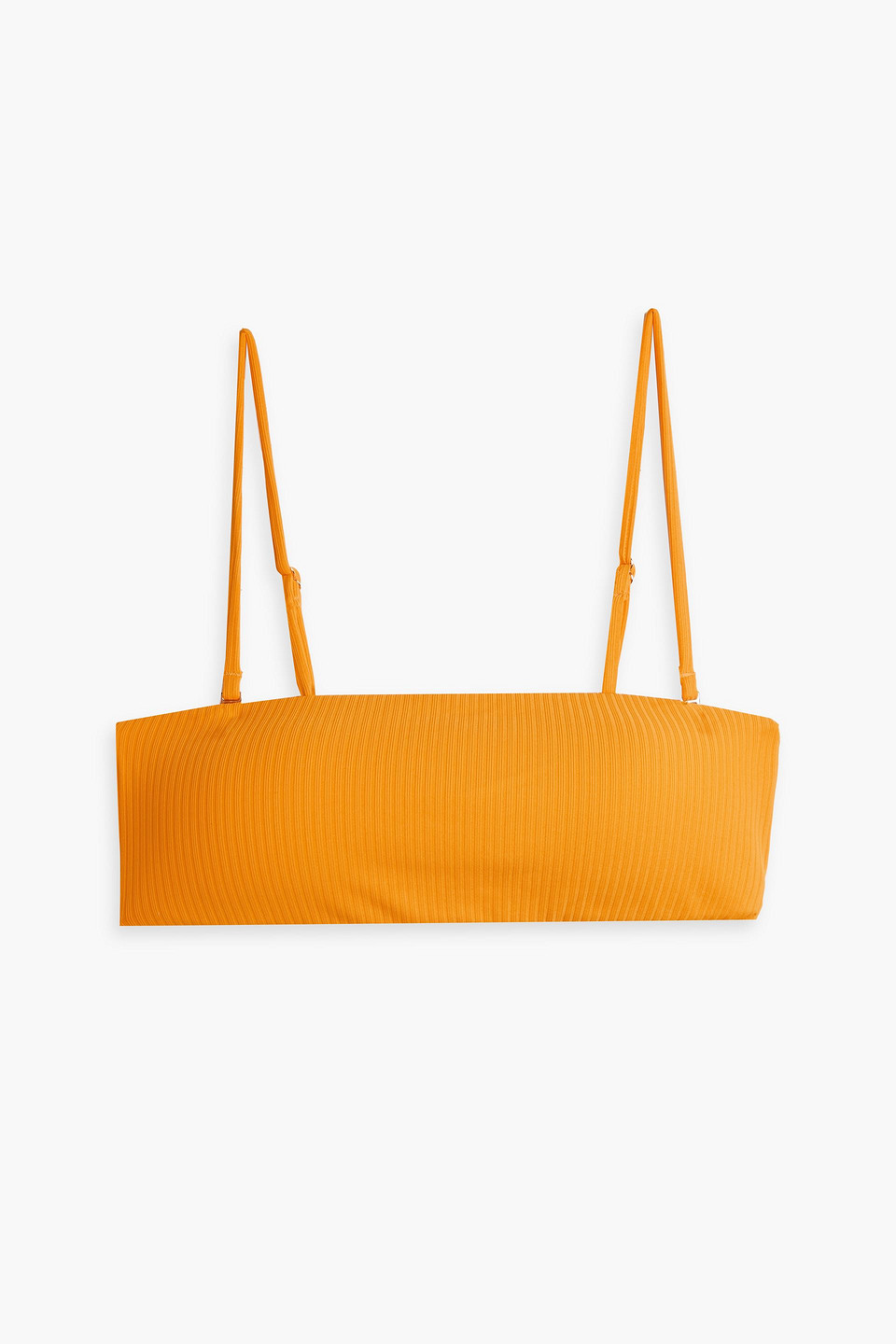 Eberjey Summer ribbed bandeau bikini top