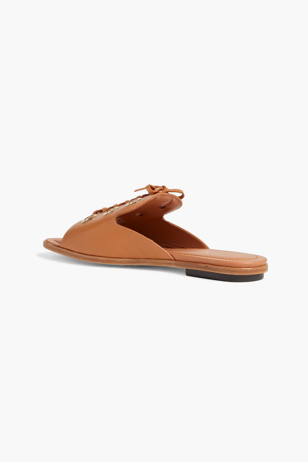 TOD'S Vele Laccetto embellished lace-up leather sandals