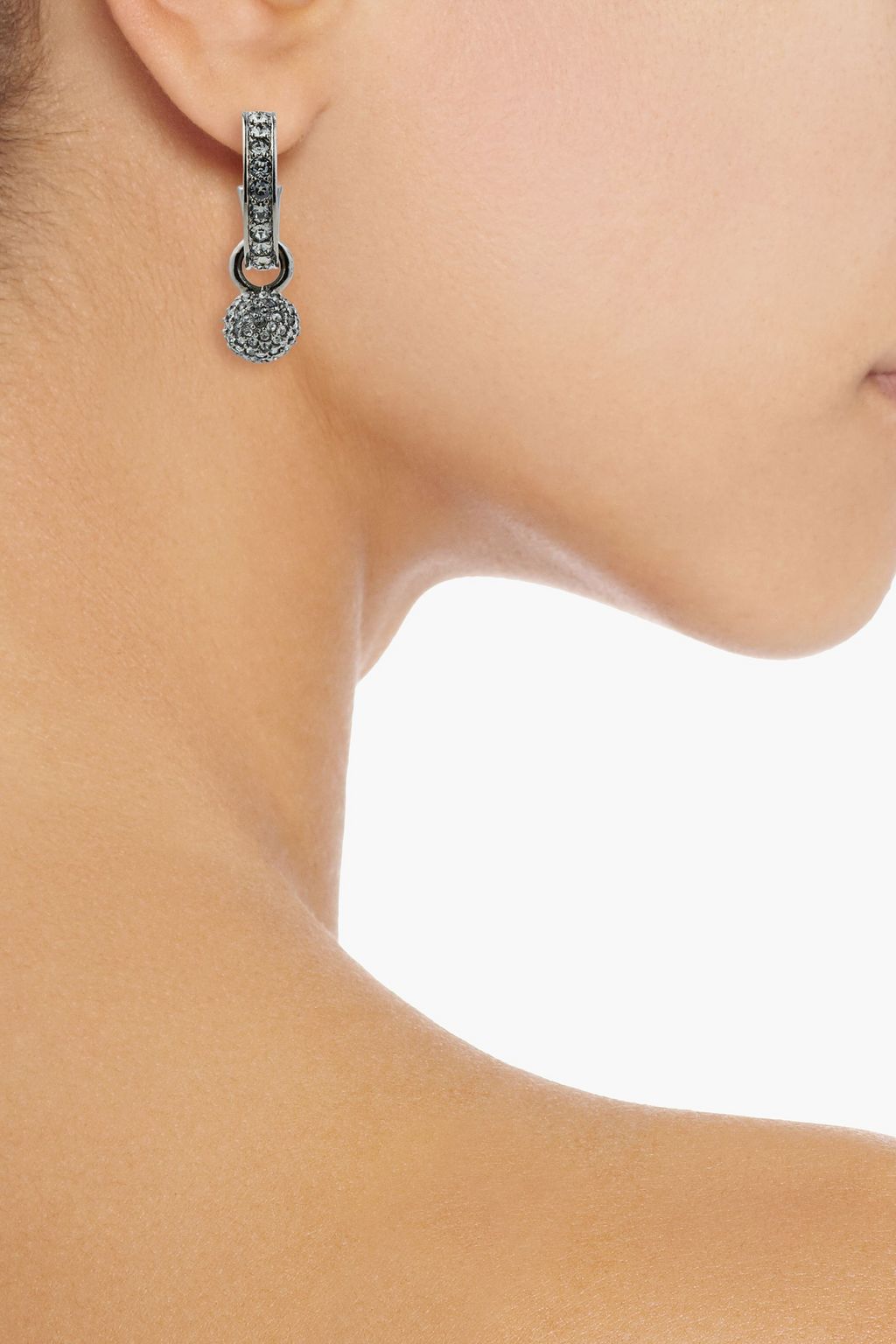 OSCAR DE LA RENTA Gold-tone crystal earrings