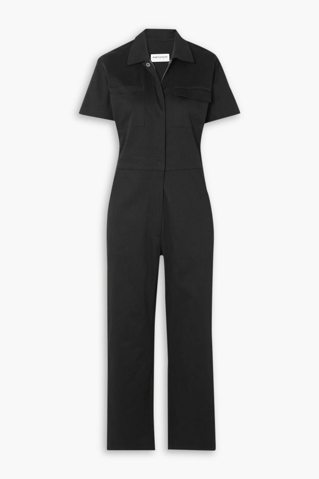 RIVET UTILITY Worker cotton blend twill jumpsuit THE OUTNET