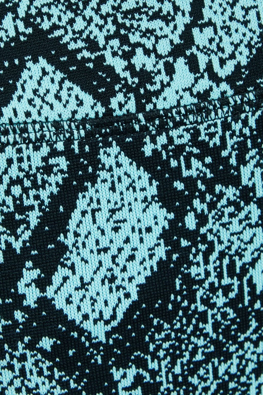 SOLID & STRIPED Snake-print stretch-jacquard shorts