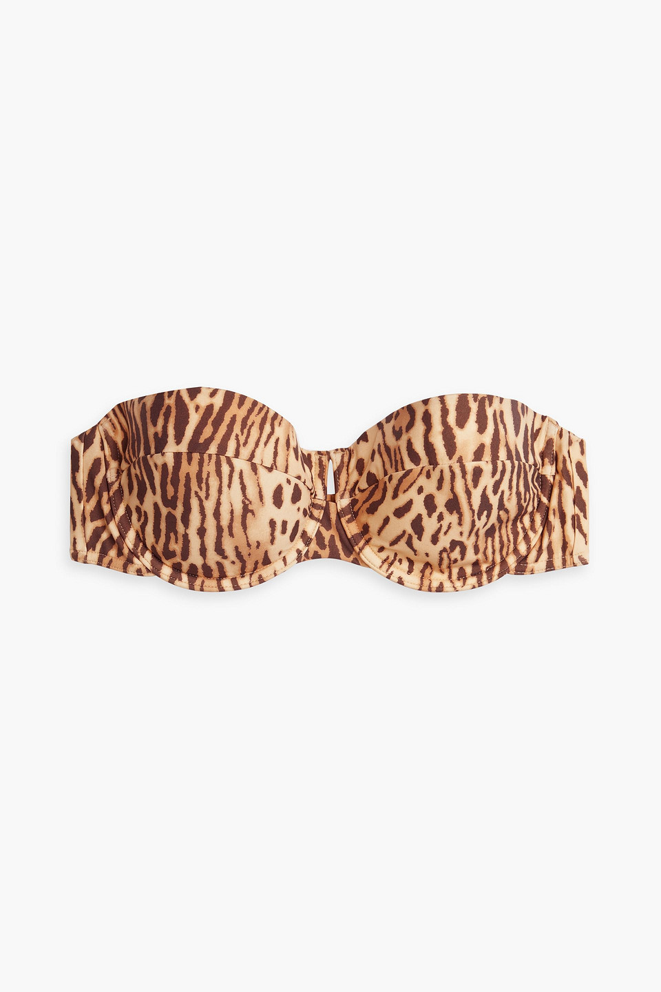 Zimmermann Sculpt Balconette Leopard-print Bikini Top In Animal Print