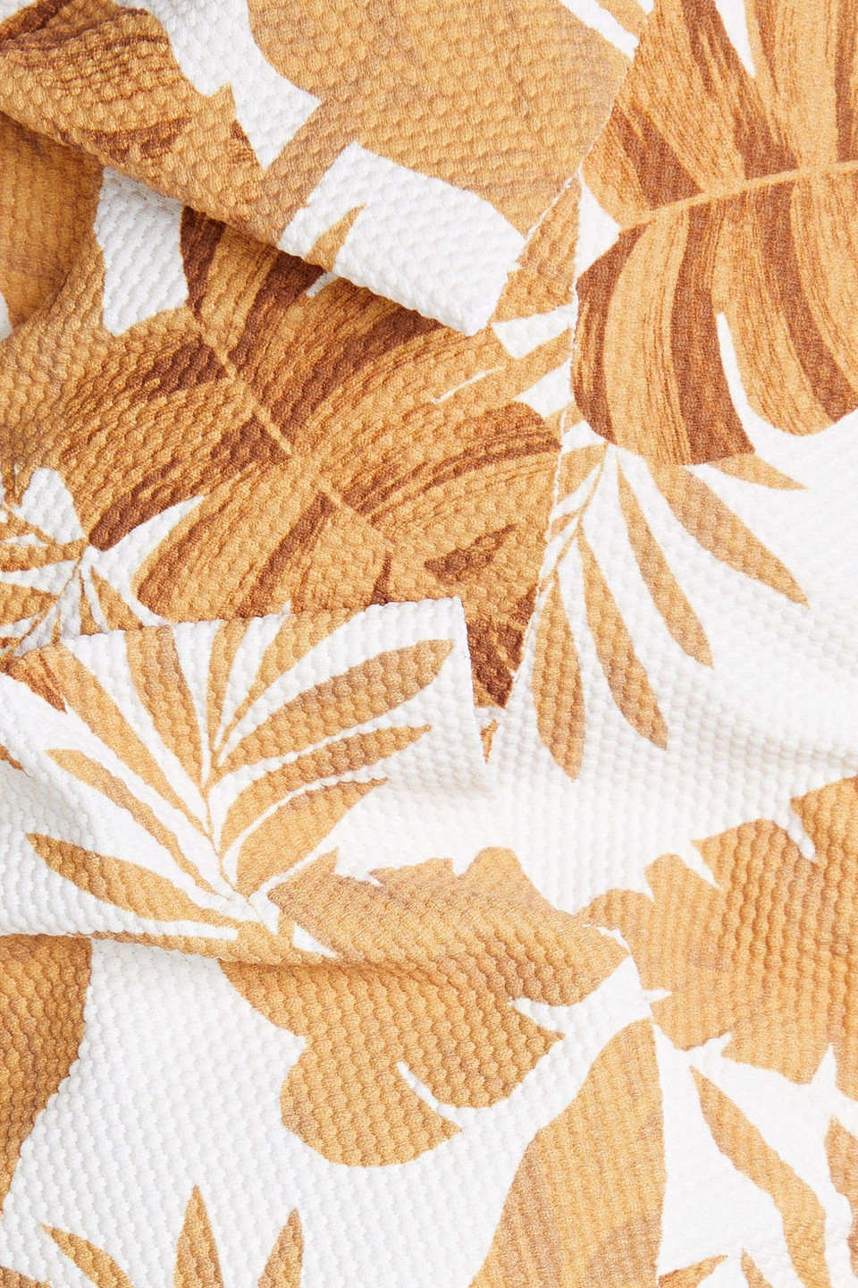 EBERJEY JANE RUFFLED PRINTED BIKINI TOP