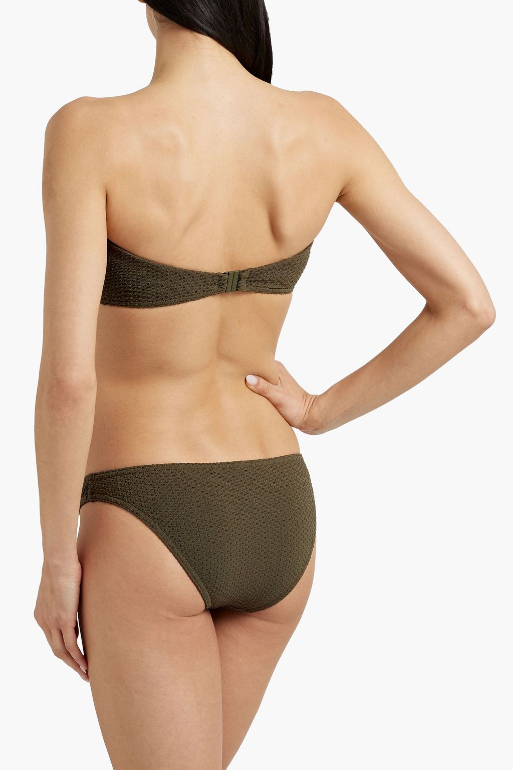 ZIMMERMANN Textured bandeau bikini top