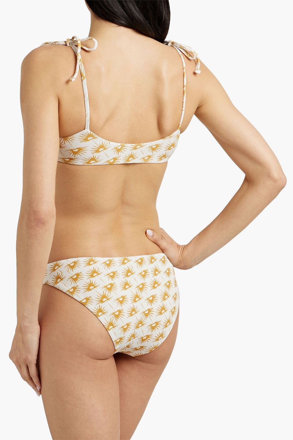 EBERJEY Dylan printed bikini top