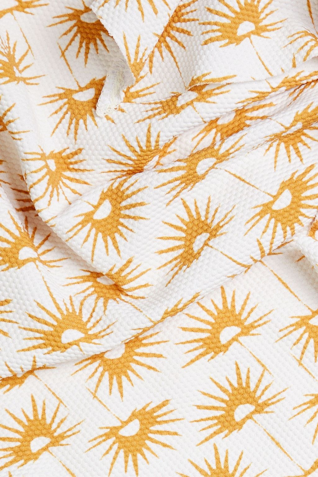 EBERJEY Loreta ruffled printed swimsuit