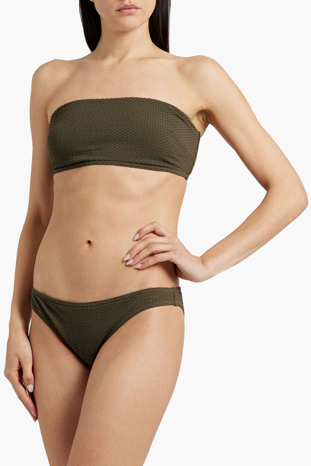 ZIMMERMANN Textured low-rise bikini briefs