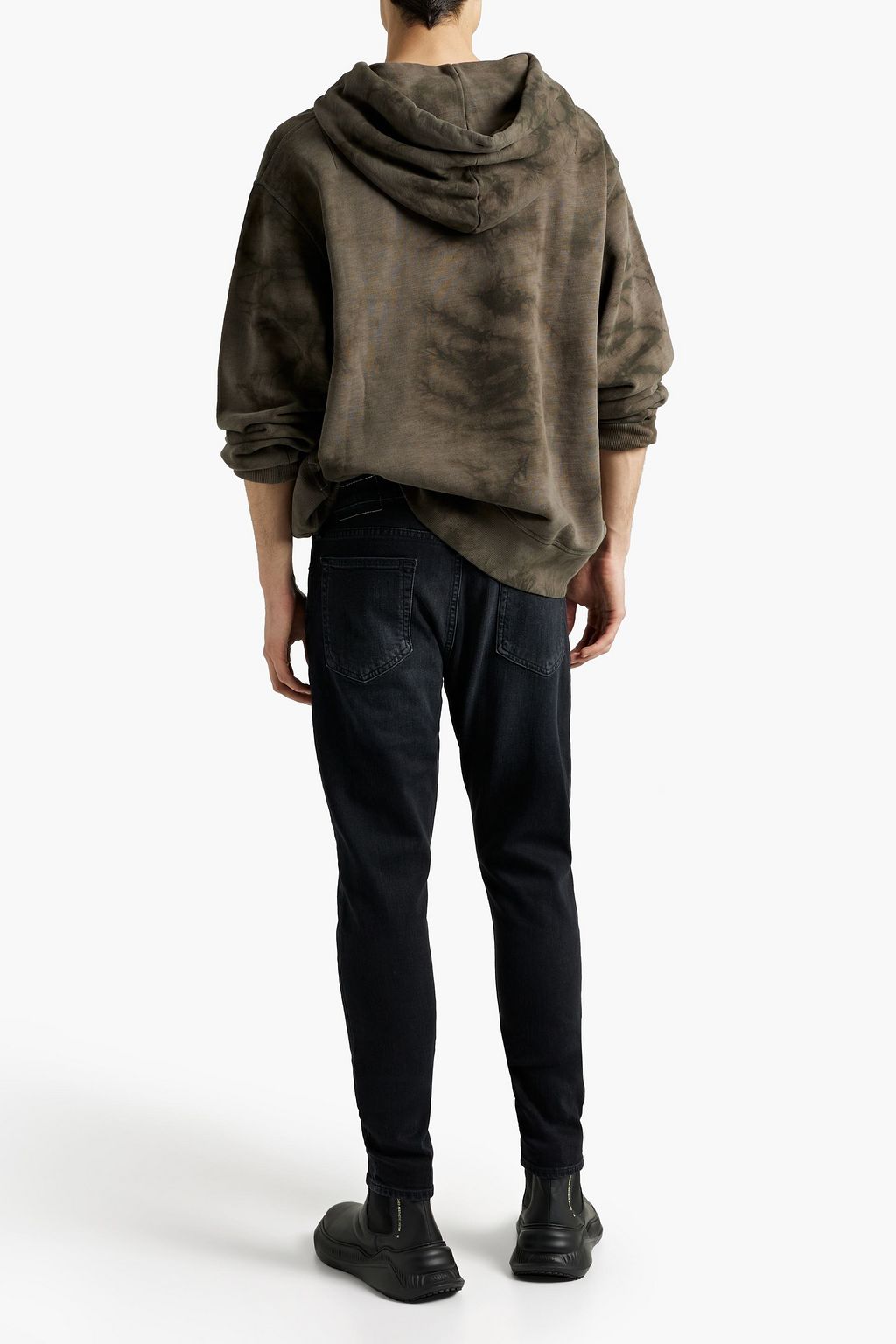 RAG & BONE Damon tie-dyed French cotton-terry hoodie