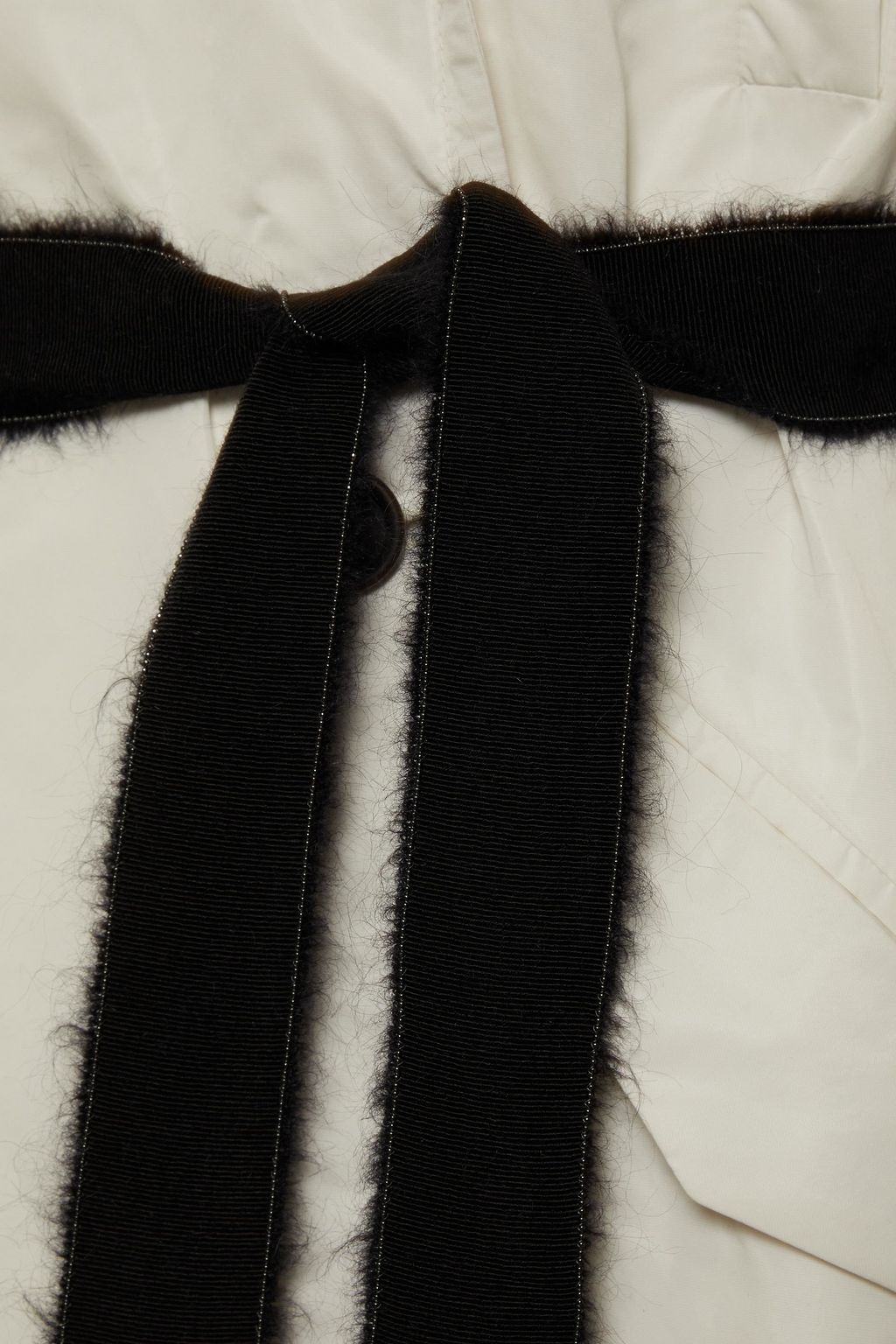 BRUNELLO CUCINELLI Double-breasted belted shell coat