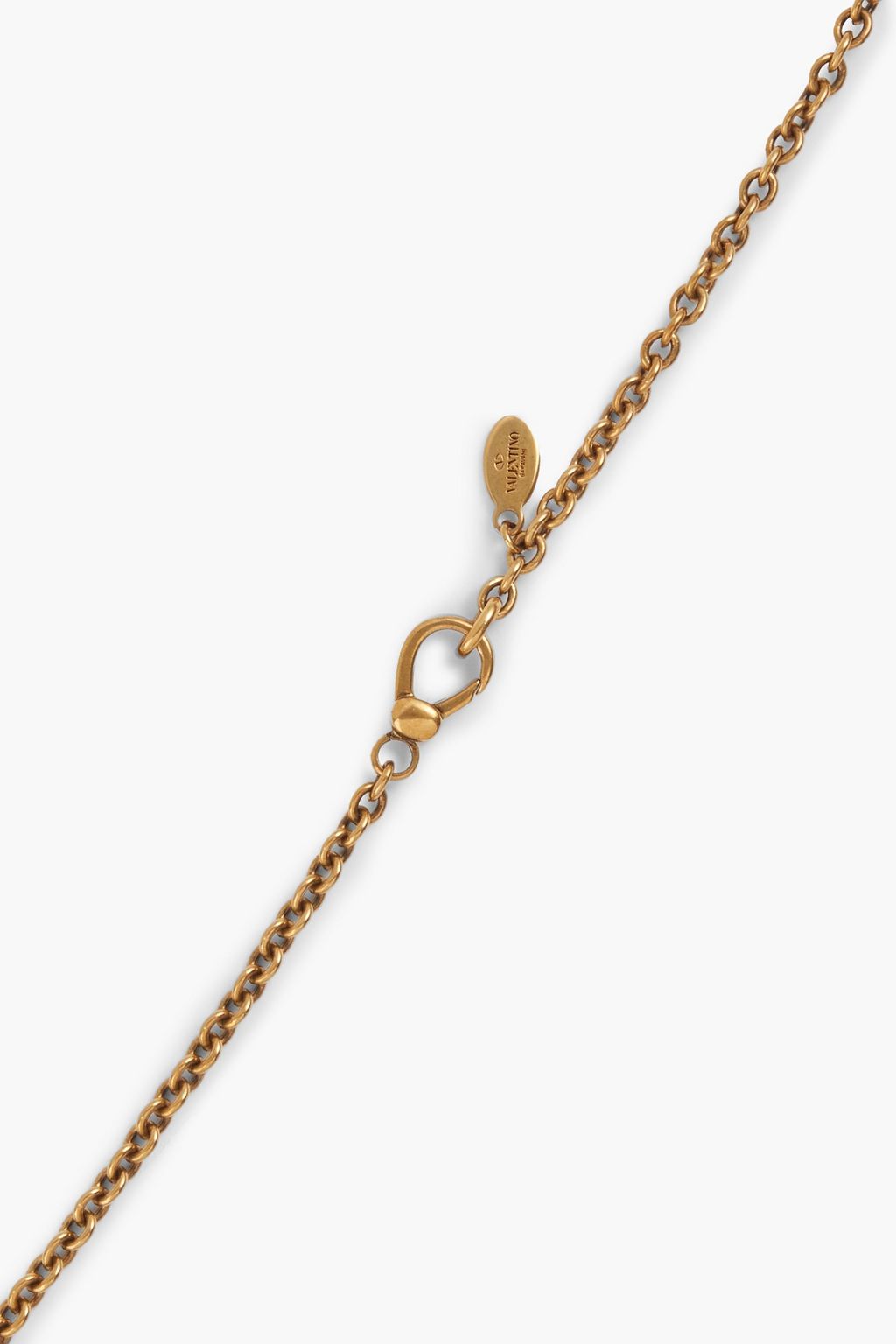 VALENTINO GARAVANI Silver and gold-tone multi-stone necklace