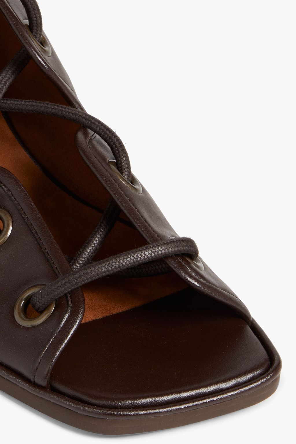 STELLA MCCARTNEY Lace-up faux leather sandals