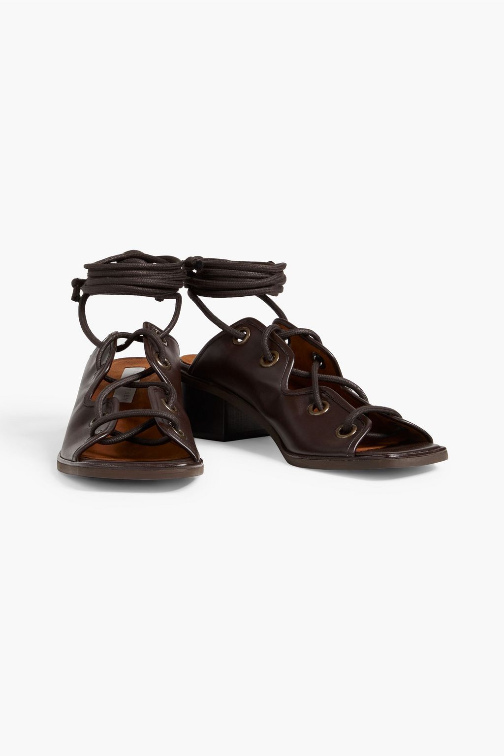 STELLA MCCARTNEY Lace-up faux leather sandals