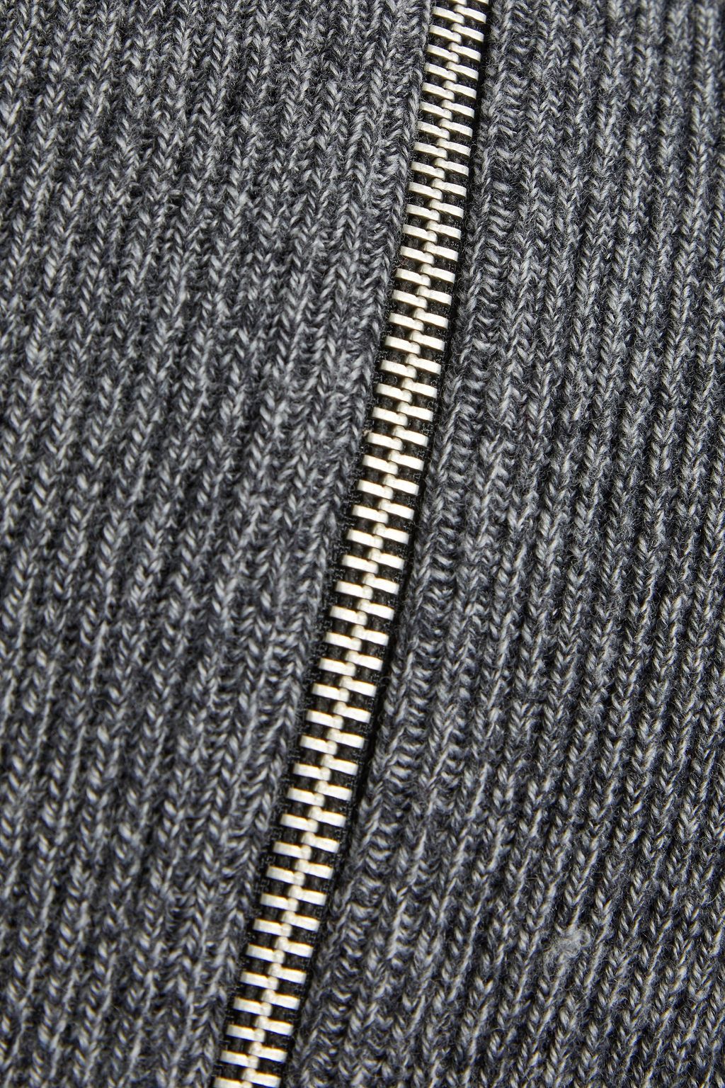 RAG & BONE Ever Dry Andrew mélange merino wool zip-up sweater