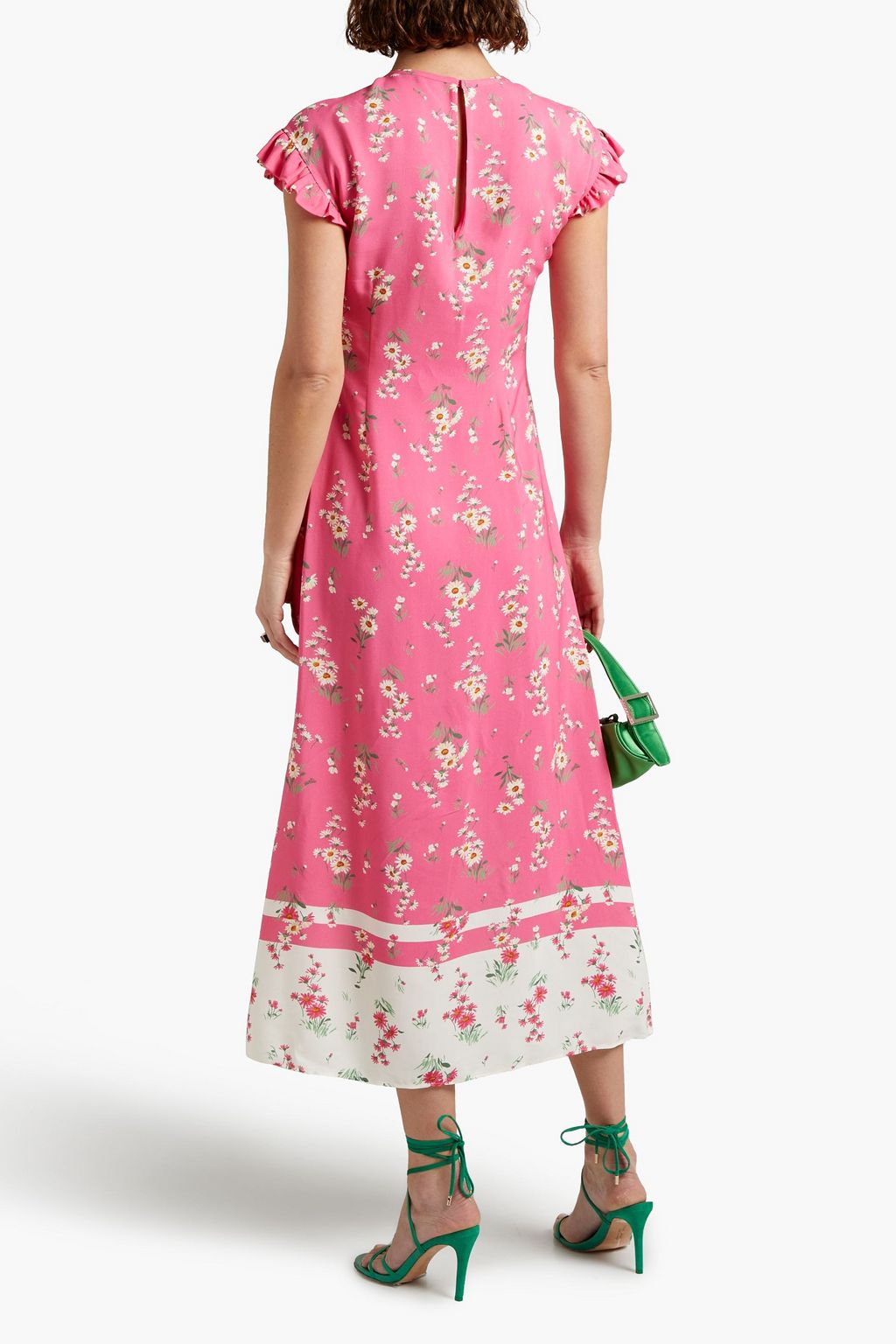 VIVETTA Floral-print crepe de chine midi dress