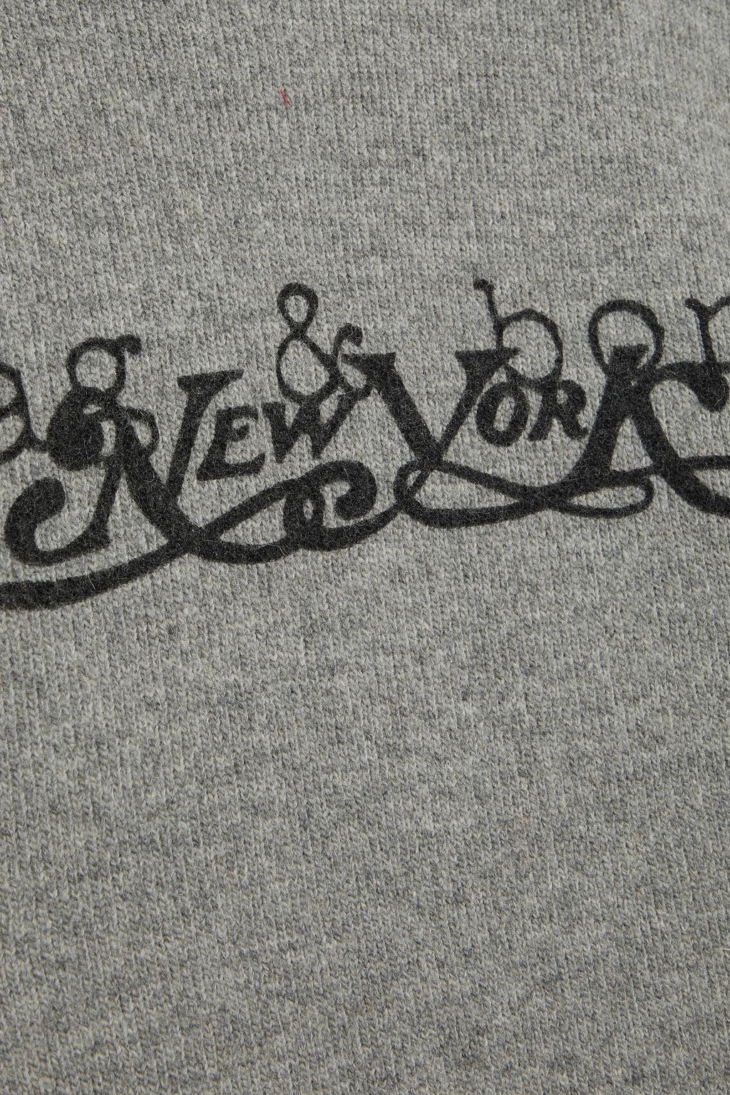 RAG & BONE New York printed two-tone wool-blend sweater