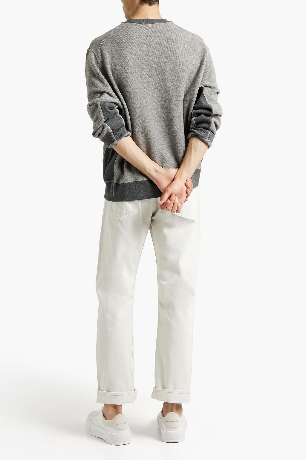 RAG & BONE New York printed two-tone wool-blend sweater