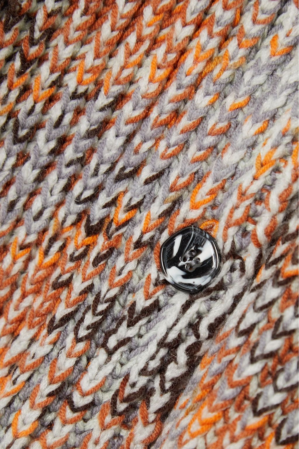 MISSONI Ribbed striped wool-blend cardigan