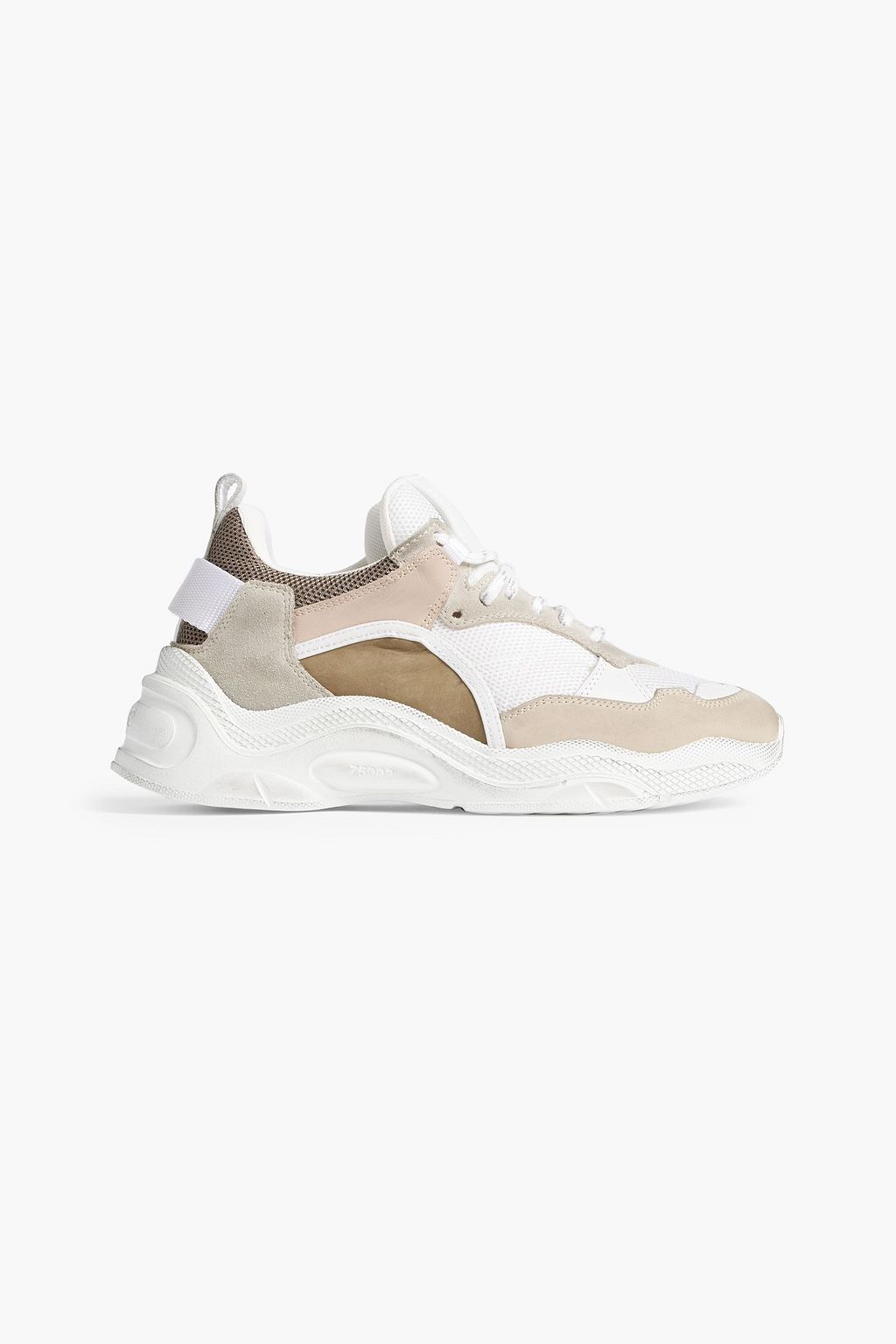 Curverunner distressed leather, suede and sneakers | up 70% off | THE OUTNET