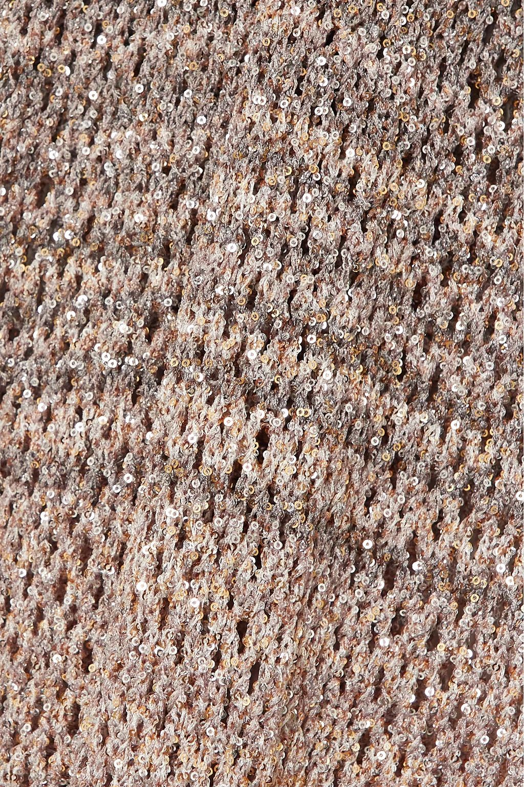 MISSONI Striped embellished open-knit bootcut pants