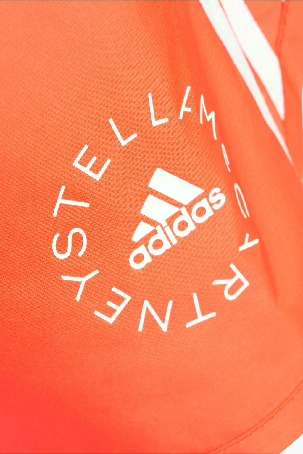 ADIDAS BY STELLA MCCARTNEY Striped shell shorts